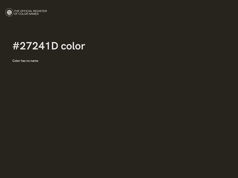 #27241D color image