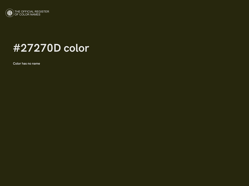 #27270D color image