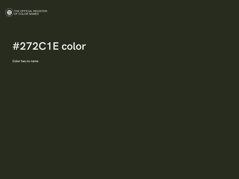 #272C1E color image