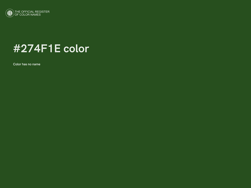 #274F1E color image