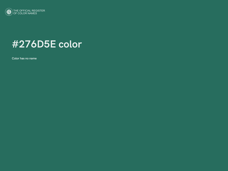 #276D5E color image