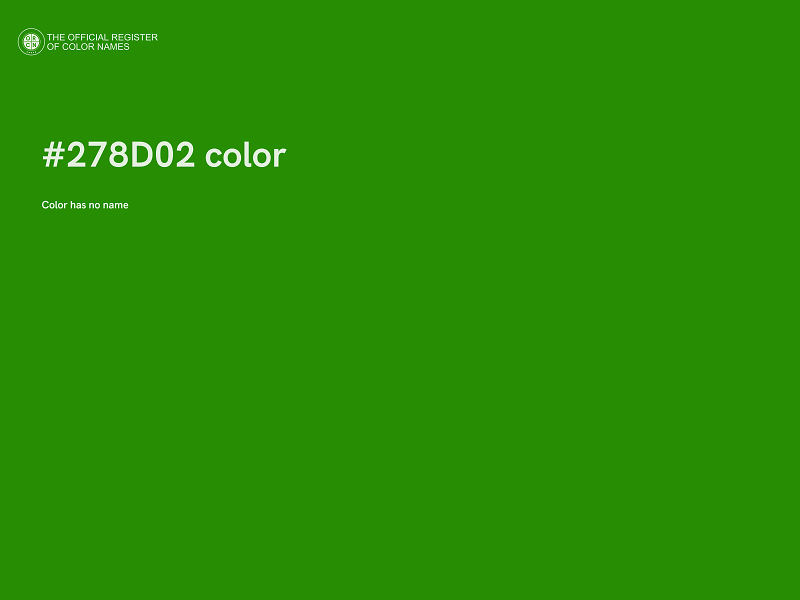 #278D02 color image