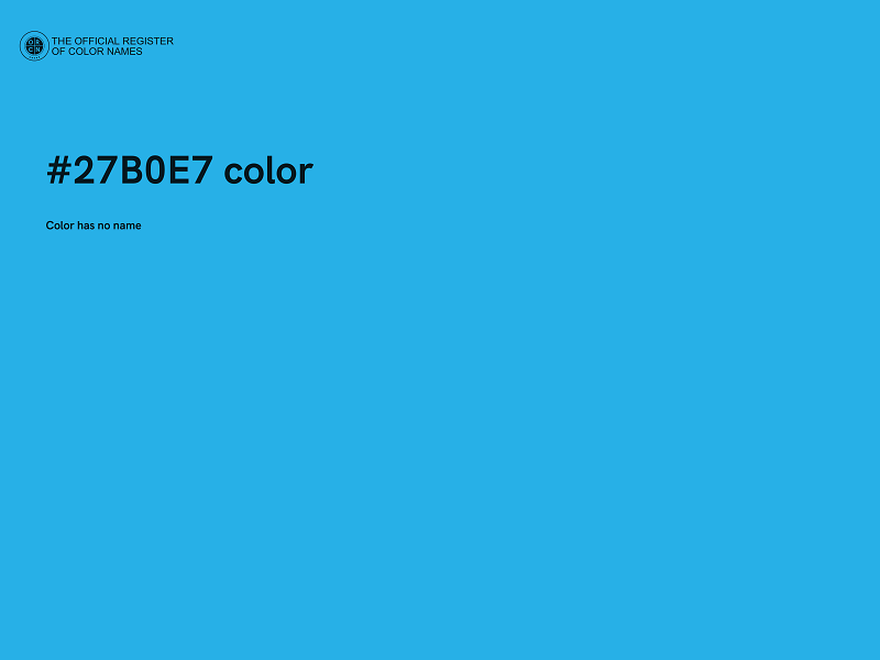 #27B0E7 color image