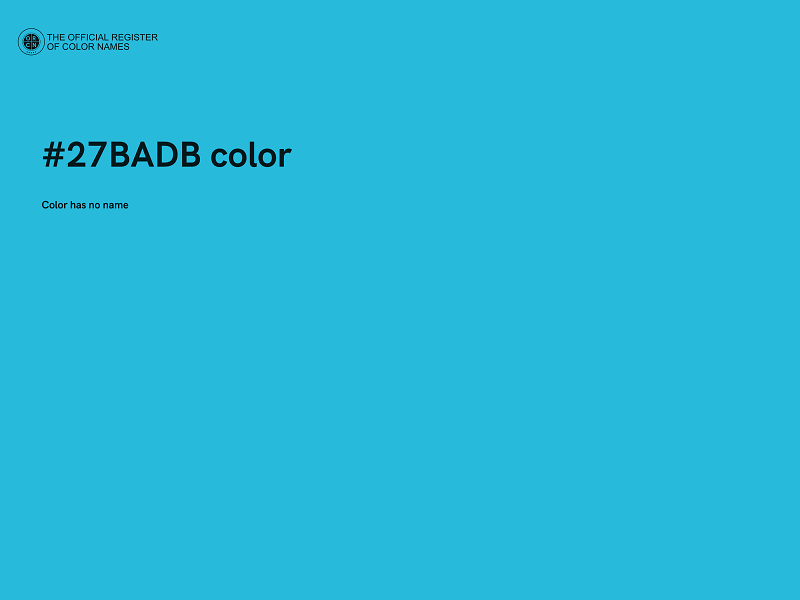 #27BADB color image