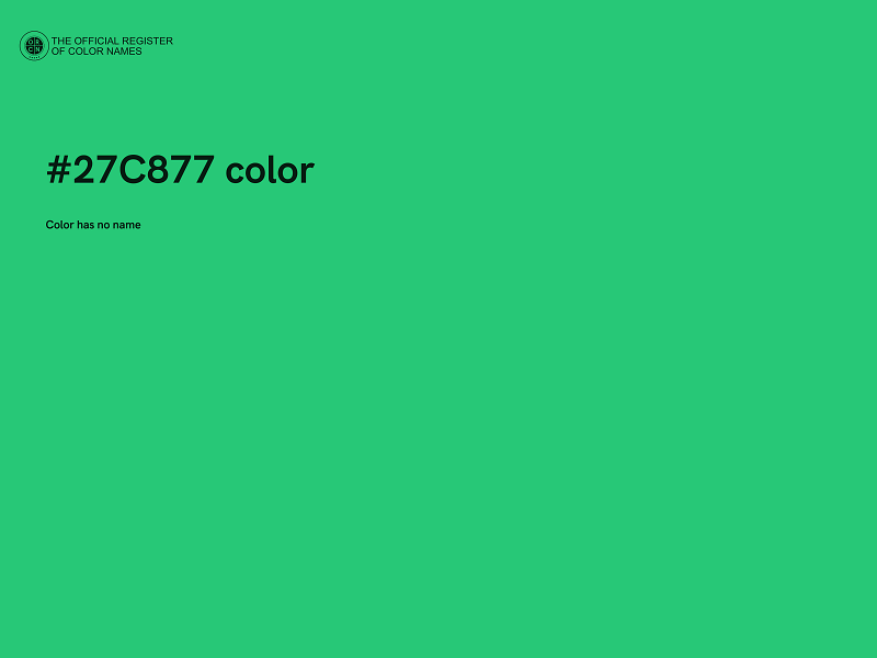 #27C877 color image