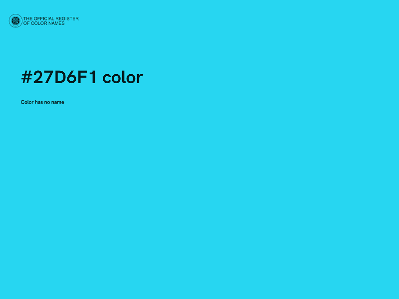 #27D6F1 color image