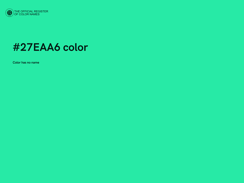 #27EAA6 color image