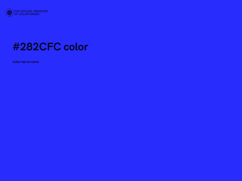 #282CFC color image