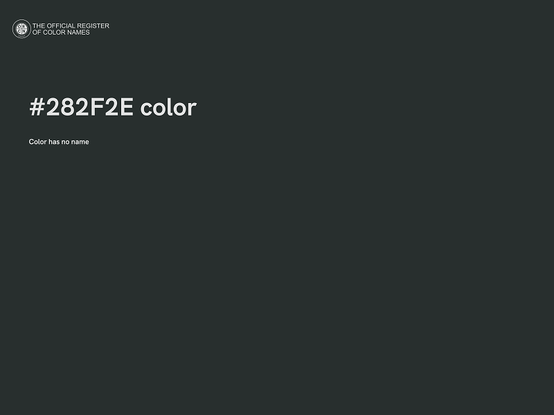 #282F2E color image