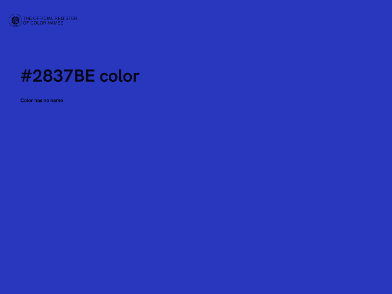 #2837BE color image