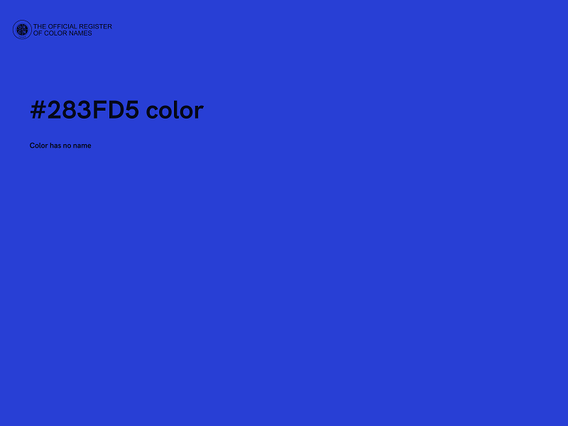 #283FD5 color image