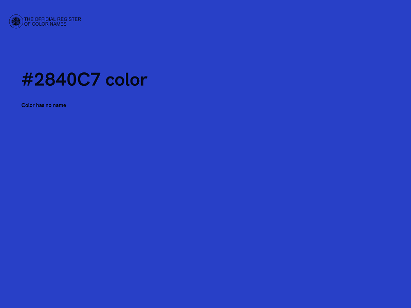 #2840C7 color image