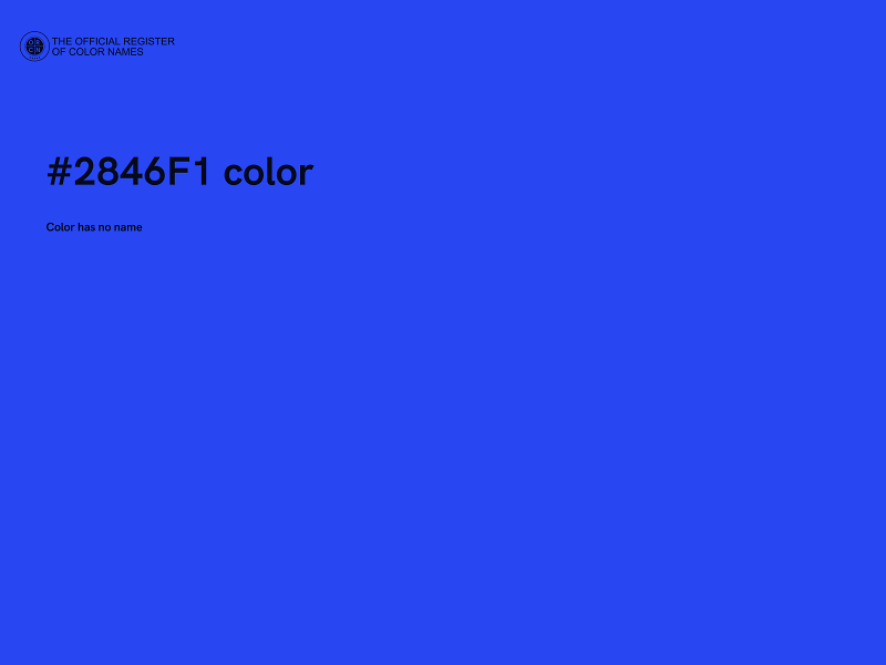 #2846F1 color image