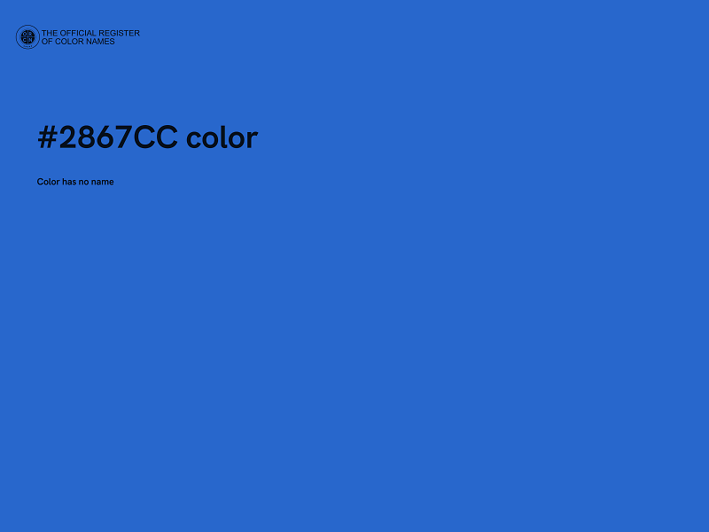 #2867CC color image