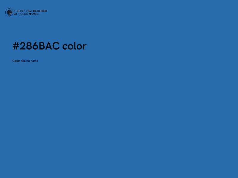 #286BAC color image