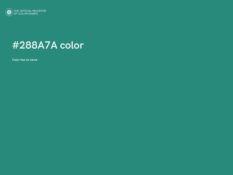 #288A7A color image