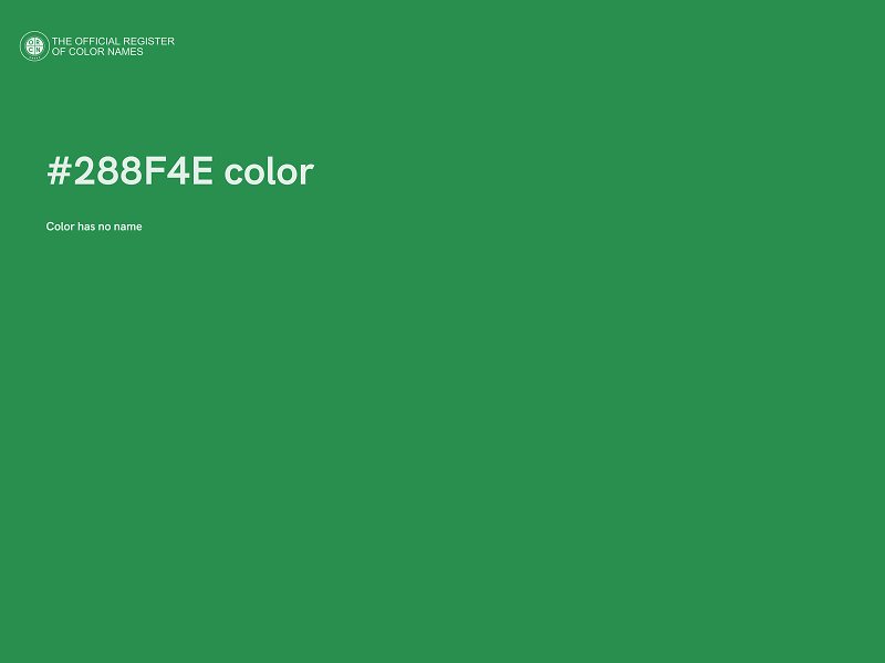 #288F4E color image