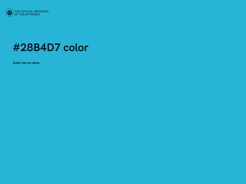 #28B4D7 color image