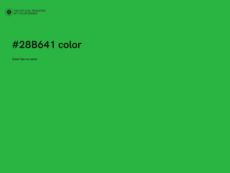 #28B641 color image