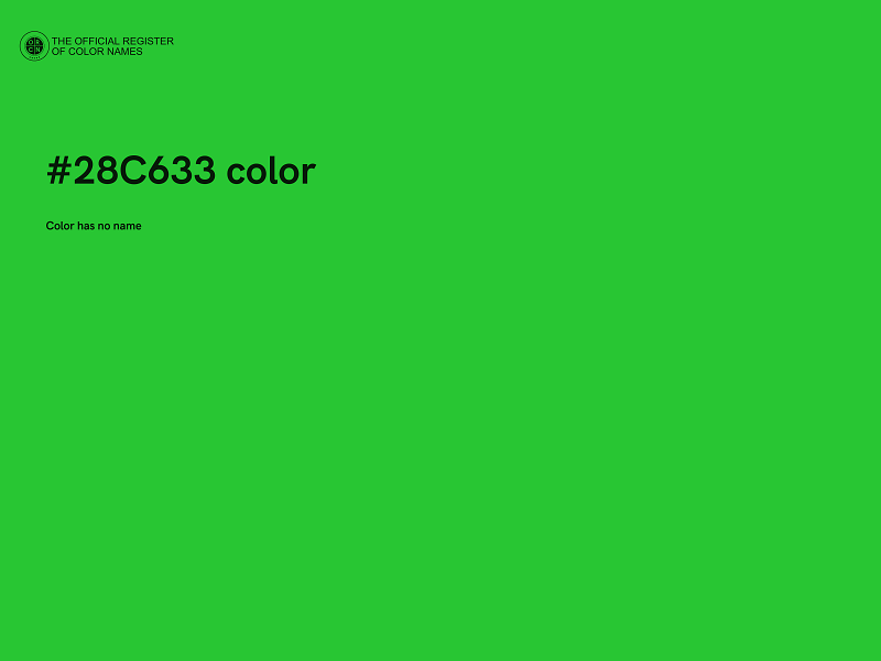 #28C633 color image