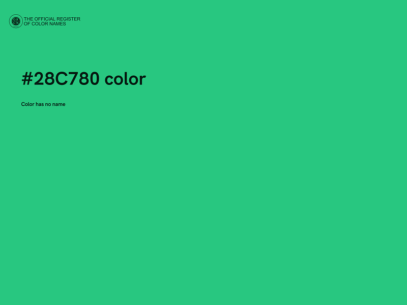 #28C780 color image