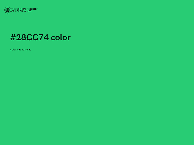 #28CC74 color image