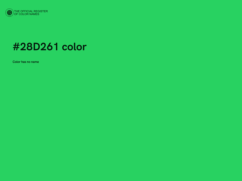 #28D261 color image