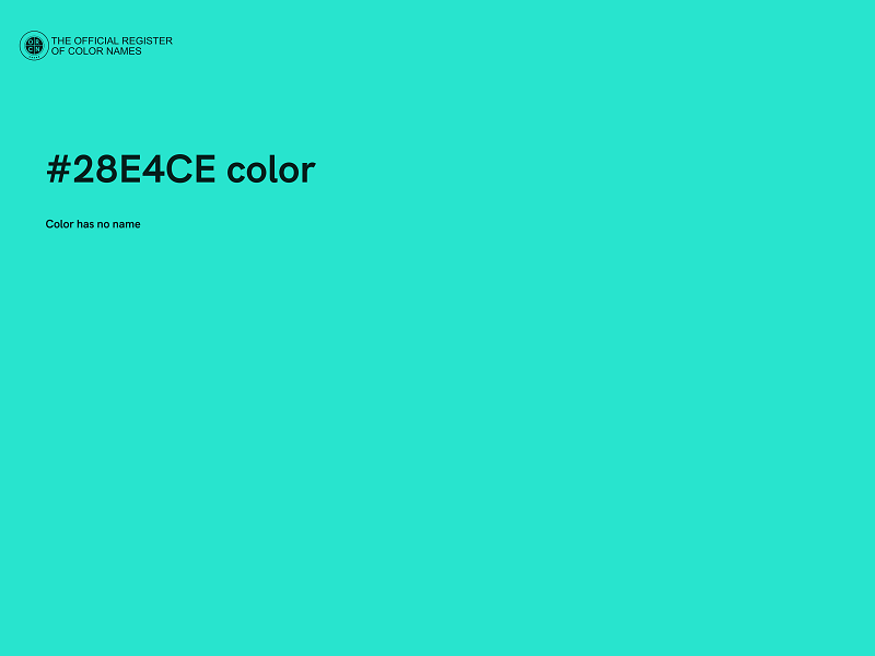 #28E4CE color image