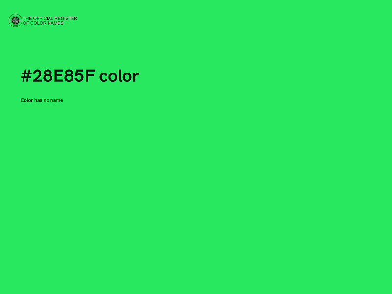 #28E85F color image