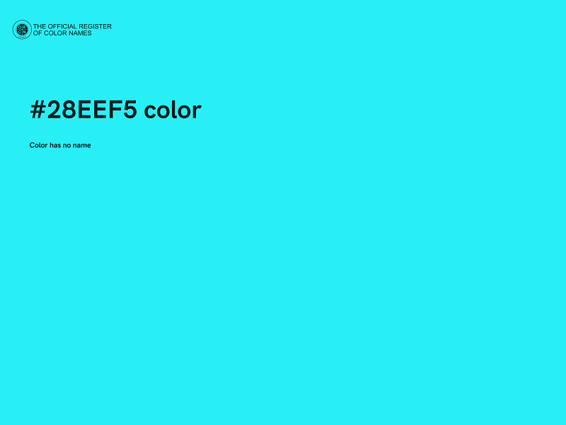 #28EEF5 color image