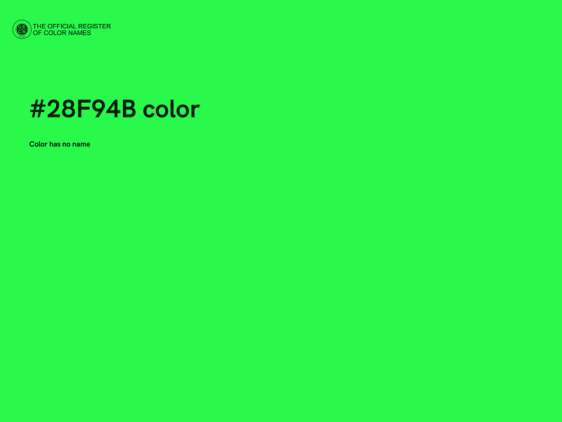 #28F94B color image