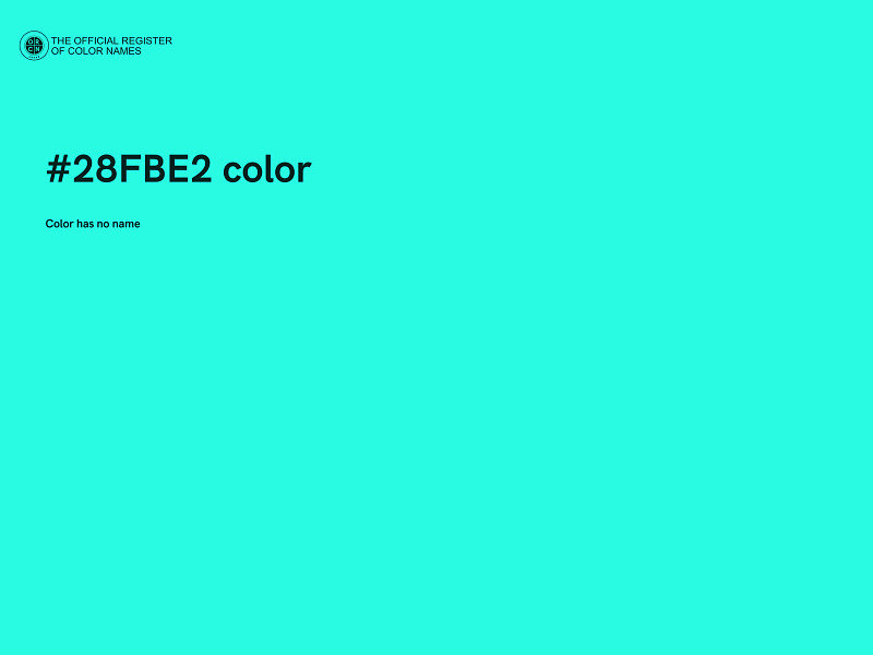 #28FBE2 color image