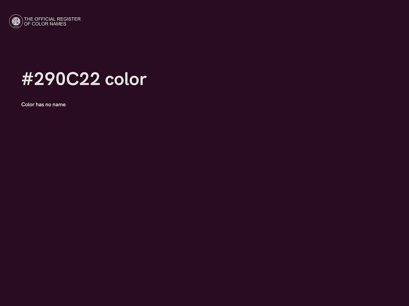 #290C22 color image