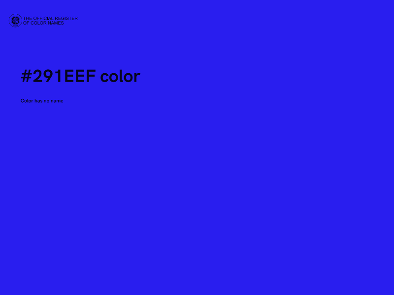 #291EEF color image