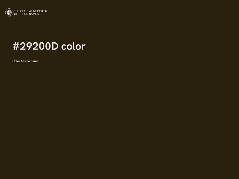 #29200D color image