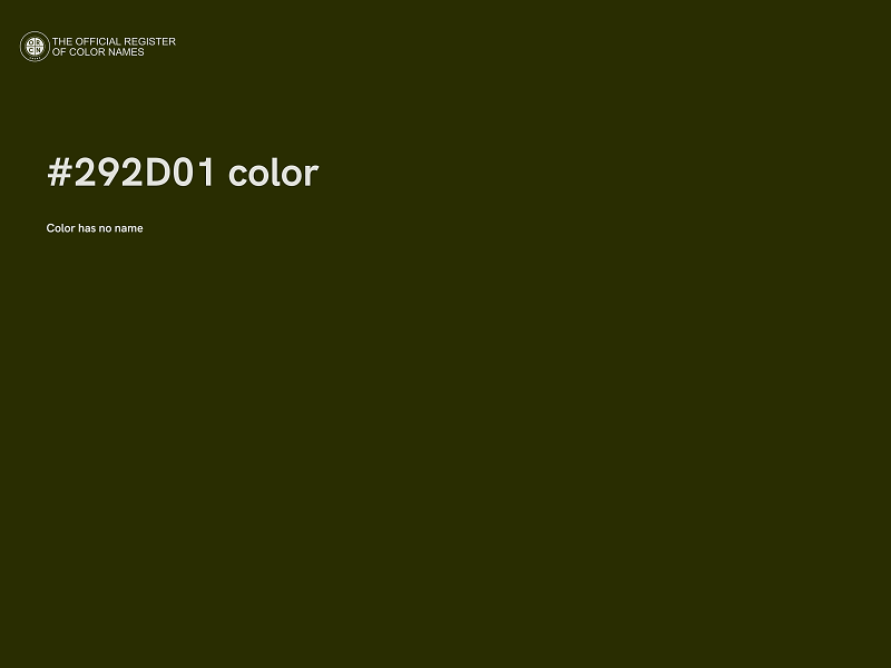 #292D01 color image