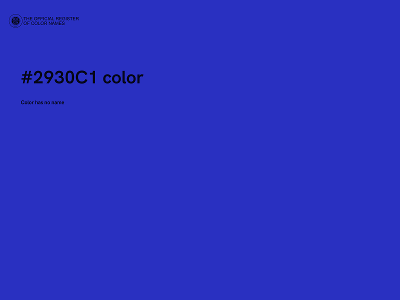 #2930C1 color image