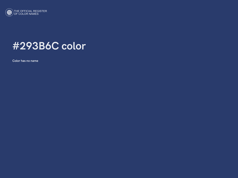 #293B6C color image