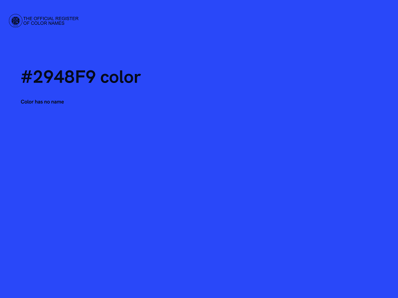 #2948F9 color image