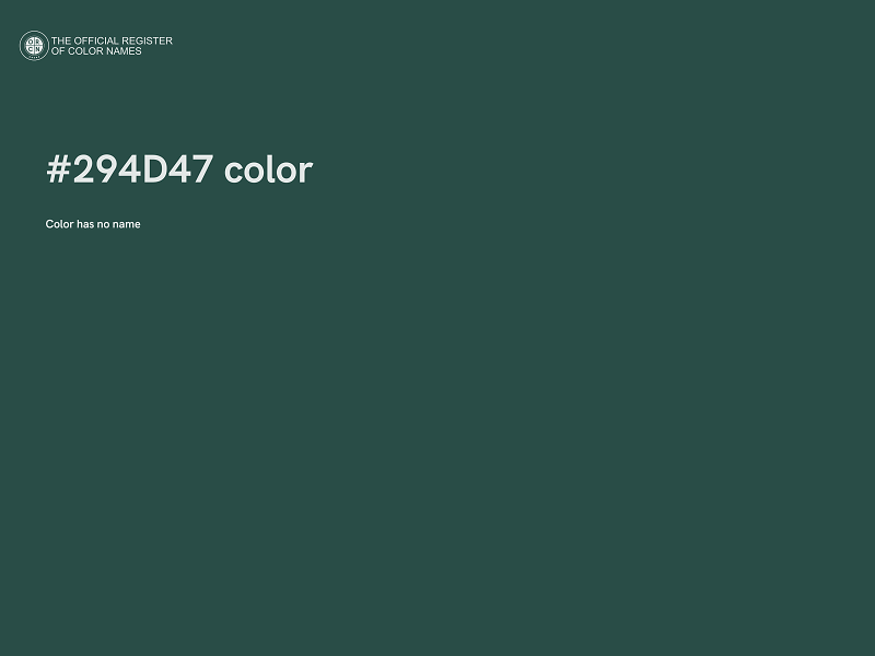 #294D47 color image