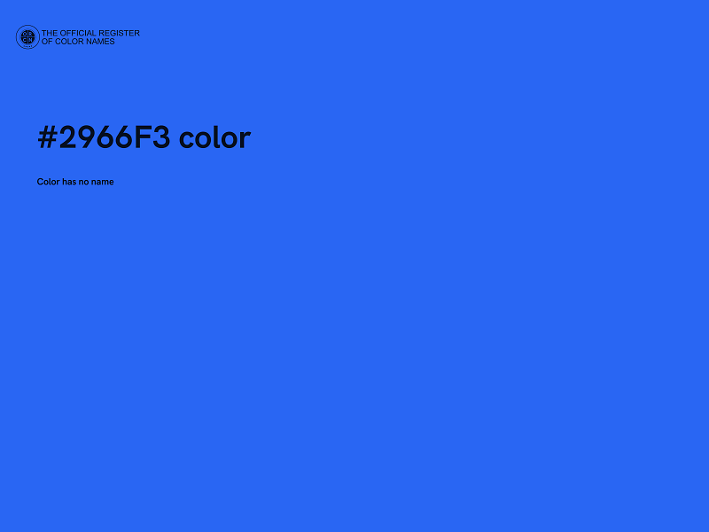 #2966F3 color image