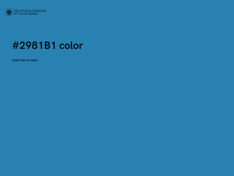 #2981B1 color image