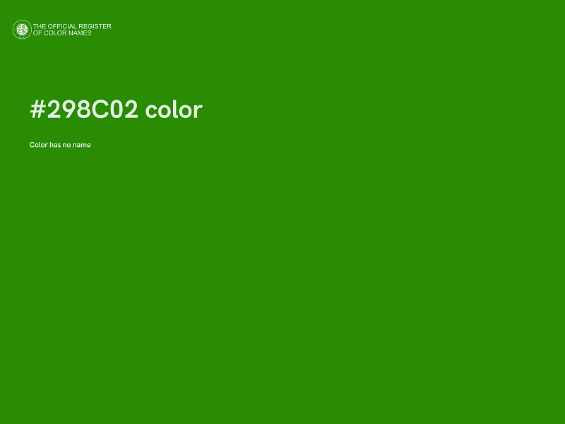 #298C02 color image