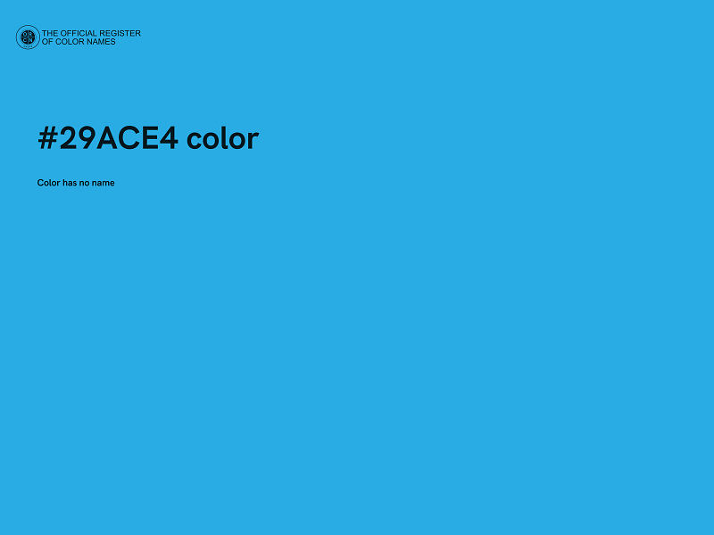 #29ACE4 color image