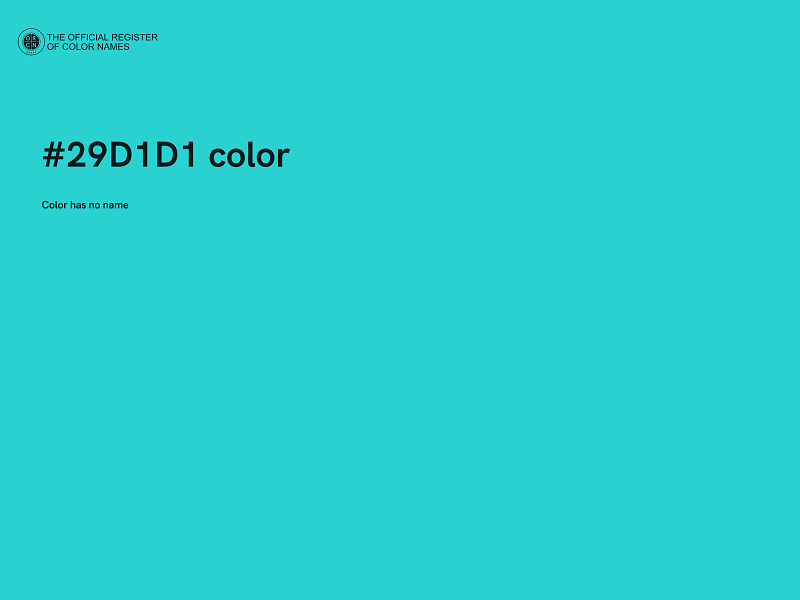 #29D1D1 color image