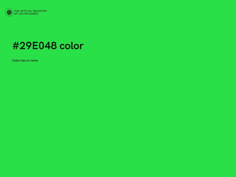 #29E048 color image