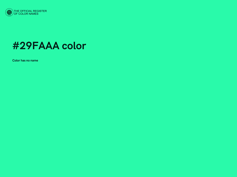 #29FAAA color image