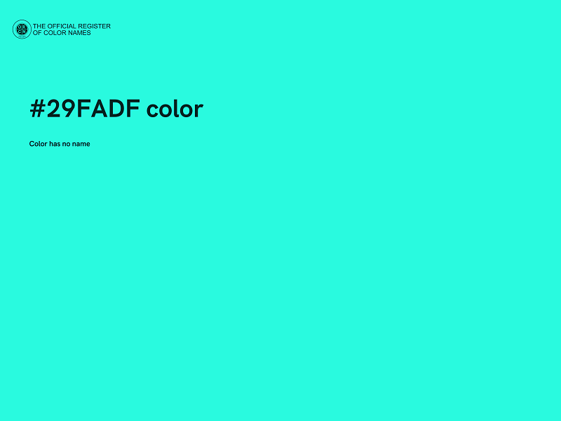 #29FADF color image