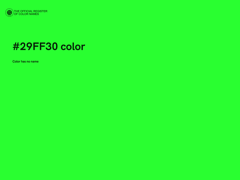 #29FF30 color image