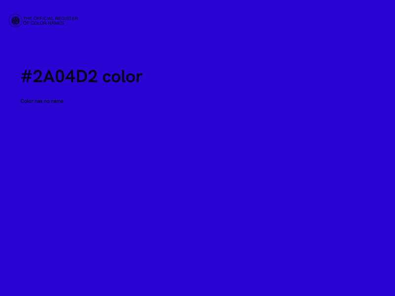 #2A04D2 color image